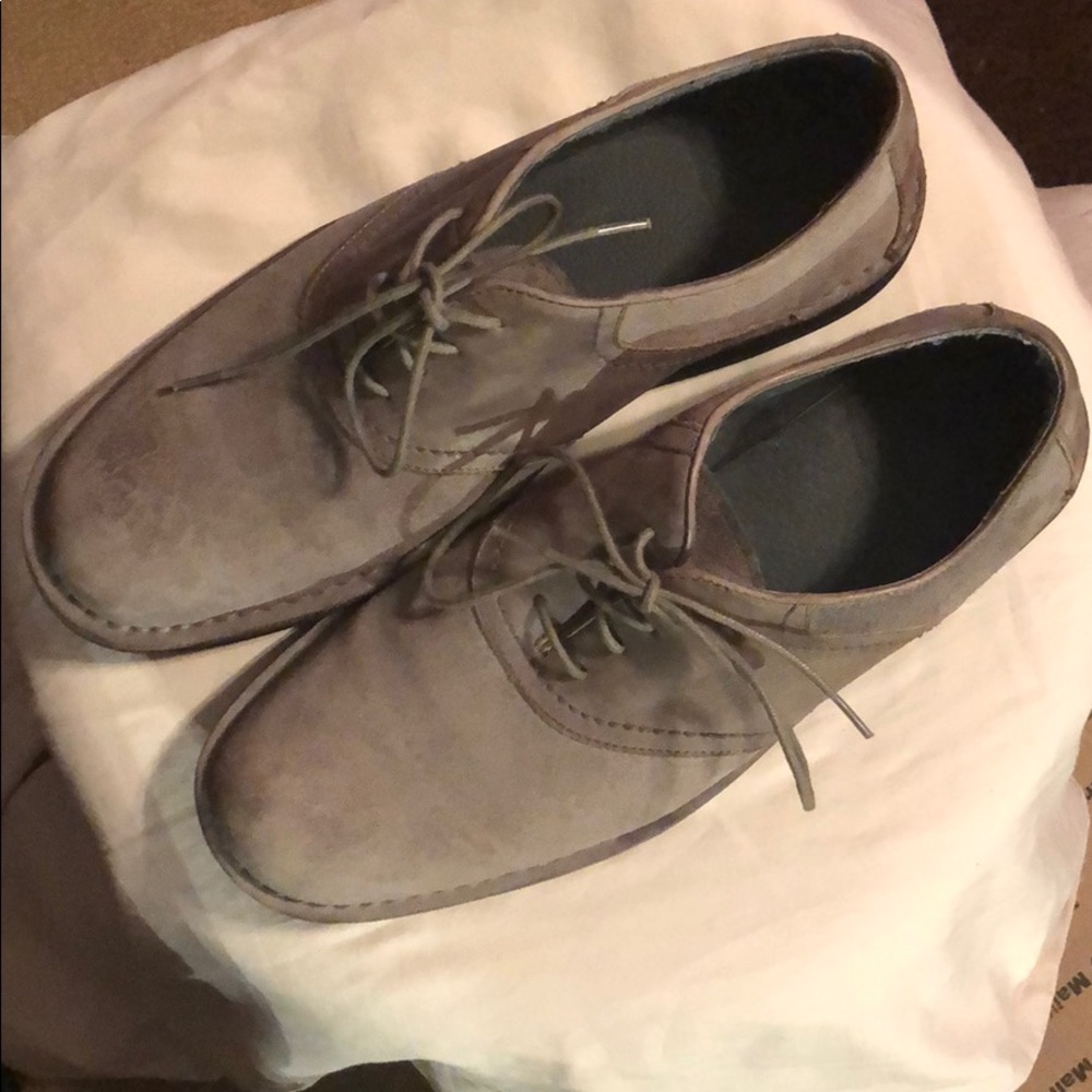 Men’s Andrew Marc suede/leather lace-up shoe sz 10